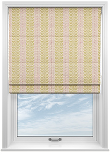 Land & Shore Fintra Stripe, Multi - Twist&Fit Roman Blind